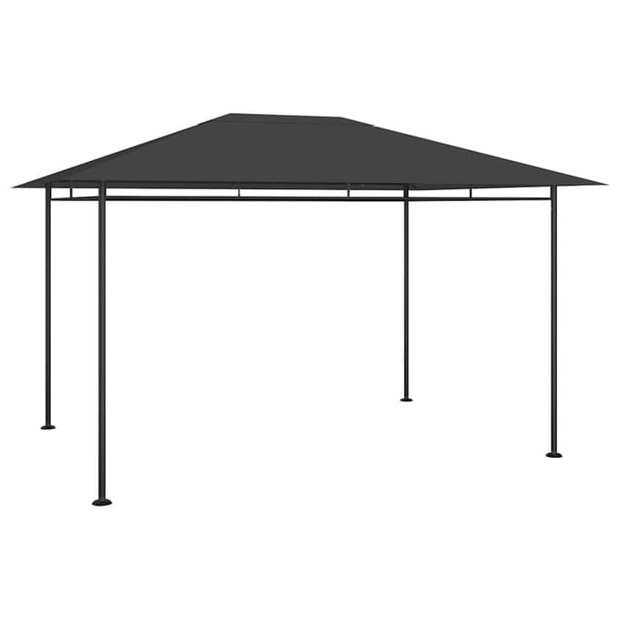 vidaXL - Prieel - 180 - g/m² - 384x281x270 - cm - antracietkleurig
