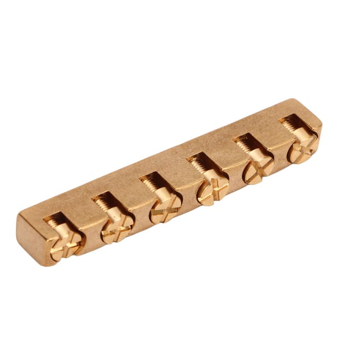 Gitaar Topkam 6-snarig Messing Verstelbaar Instrument Accessoire Vervangingsonderdeel voor Bas brown