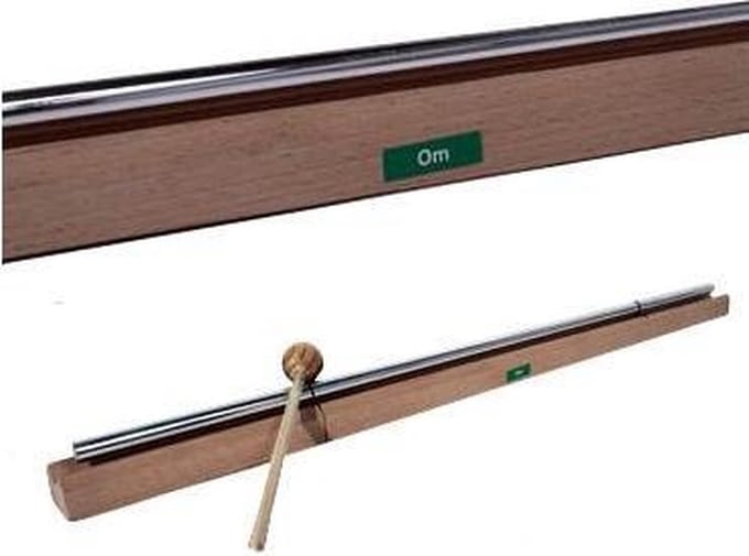 Klankstaaf Healing Ohm 136,1 Hz lang - 65 - Aluminium - Hout - L
