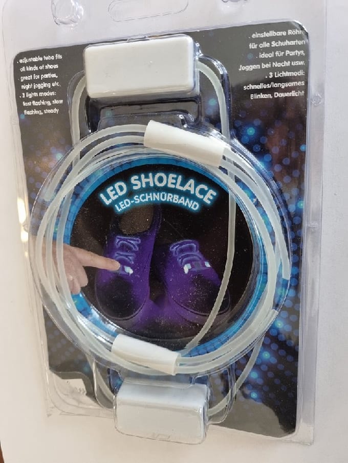 Lichtgevende Nylon Veters - LED - Blauw