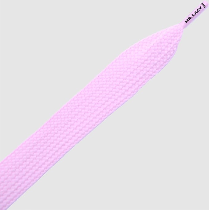 Mr. Lacy Fatties Pastel Pink 130cm lang 25mm breed