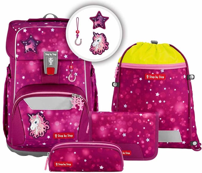 Step by Step Giant - Schoolrugzak Set 5tlg. (Sweet Unicorn Nuala)