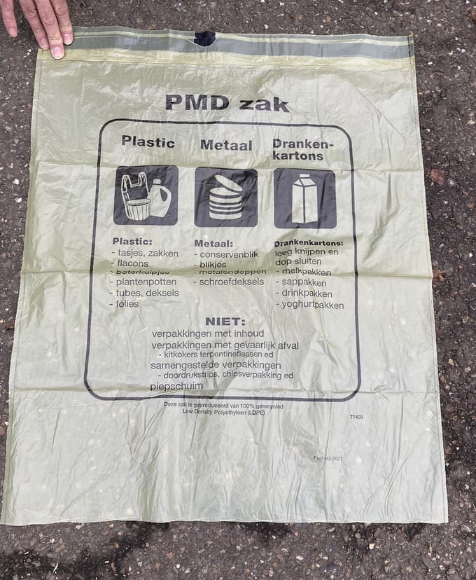 PMD zakken 10 rol á 10 stuks
