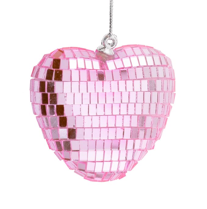 HomeBound by KY | Kersthanger Disco Hart roze | kersthanger | feestdecoratie