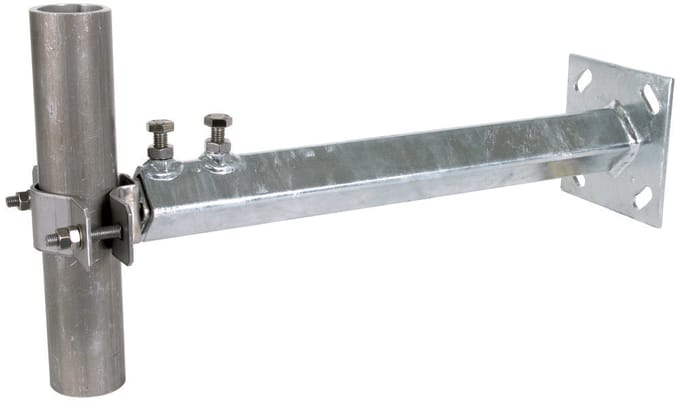Dehn Muurbeugel Voor Buizen 40-50mm Verstelbaar StSt Versie - 105343