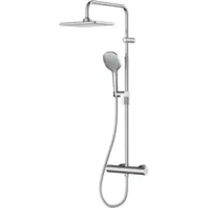 Aquavive Regendouche Tenna - Chroom - Vierkant - Waterbesparend