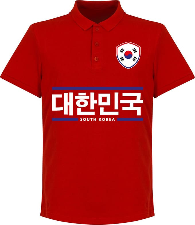 Zuid Korea Team Polo - Rood - L