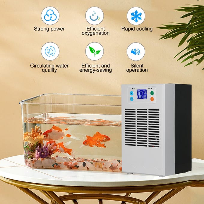 70W 20L kleine aquariumboiler en koelmachine Aquariumkoeler Halfgeleider elektronisch aquarium EU Plug