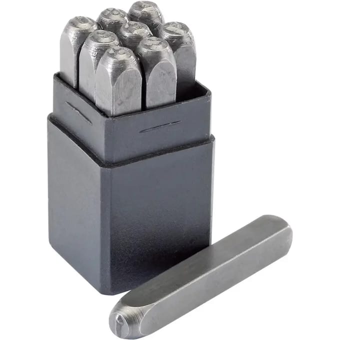 Metaal stempel cijfer Draper