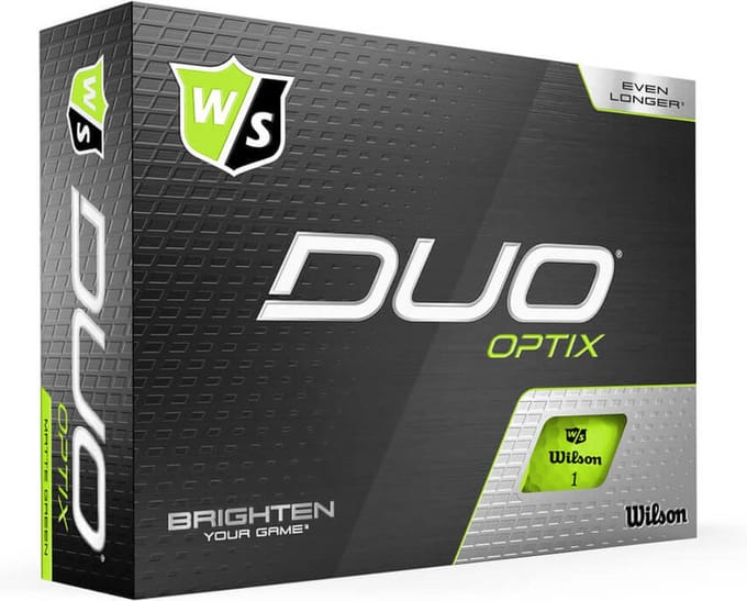 Wilson Staff DUO Soft+ Optix Golfballen - Mat Groen - 12 Stuks