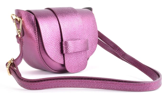 Giuliano schoudertas Calla - Paars - Dames - Made in Italy