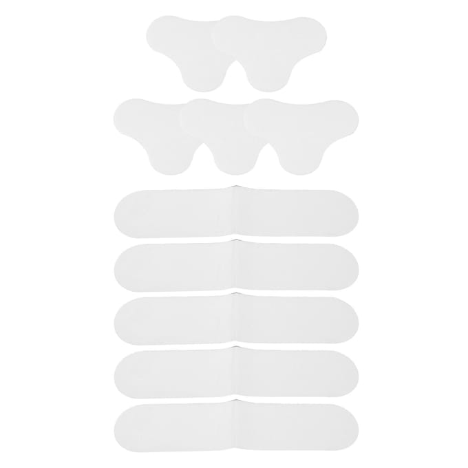 10 pièces Patchs Anti-Rides Cou Régénération de la Peau Restauration Élastique Hydrogel Coussinets Nuque white