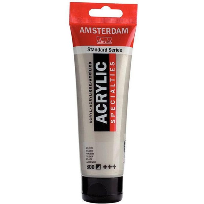 Amsterdam Standard Series Acrylverf Tube 120 ml Zilver 800