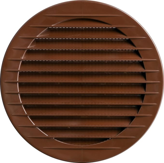 Rond Rooster - Ventilatierooster - Luchtcirculatie - Insectengaas - 80 cm - Brons