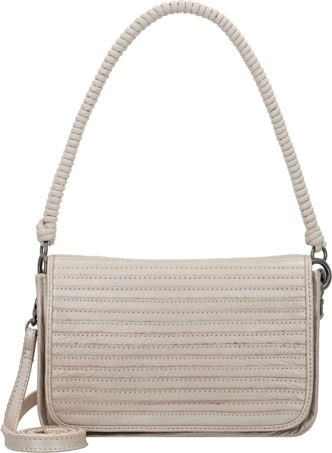 FREDsBRUDER Leren Schoudertas Enna Flap Crossbag Pearl Crème