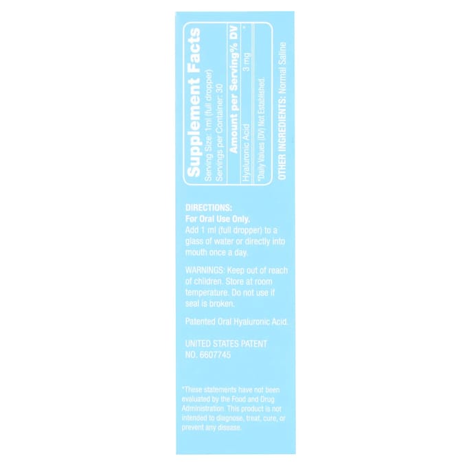 Hyalogic, Beauté de l'intérieur, Liquide HA, Sans saveur, 30 ml (1 oz)