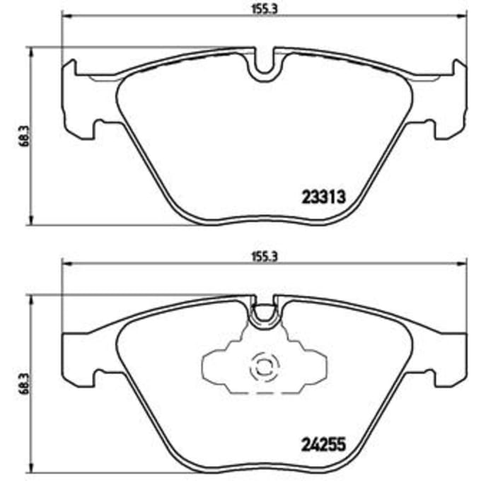Remblokset BREMBO P 06 055, voor