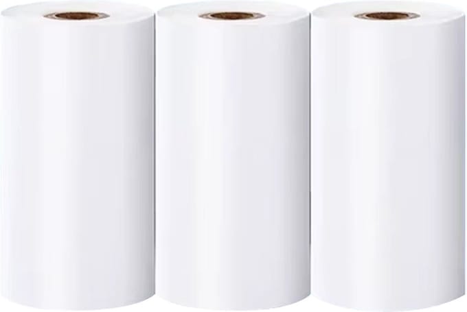 Navulling Mini Pocket Printer - Thermisch Papier - 57x25mm - 3x Rol - Wit