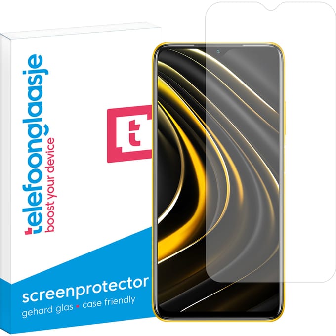 Xiaomi Poco M3 screenprotector gehard glas