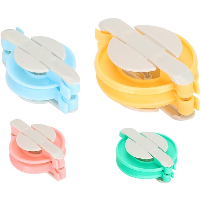 4 Maten Pompon Maker Plastic DIY Pluisbal Weven Handwerk Breigereedschap Set beige