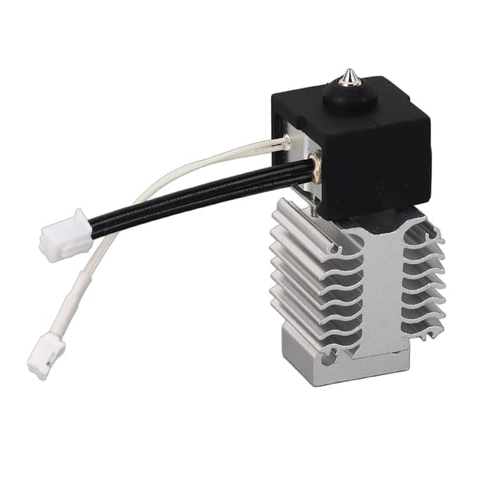 3D Printer Keramisch Verwarmingsblok Kit Bimetalen Keelbuis 0.4mm Kopergeplateerde Nozzle 3D Printer black