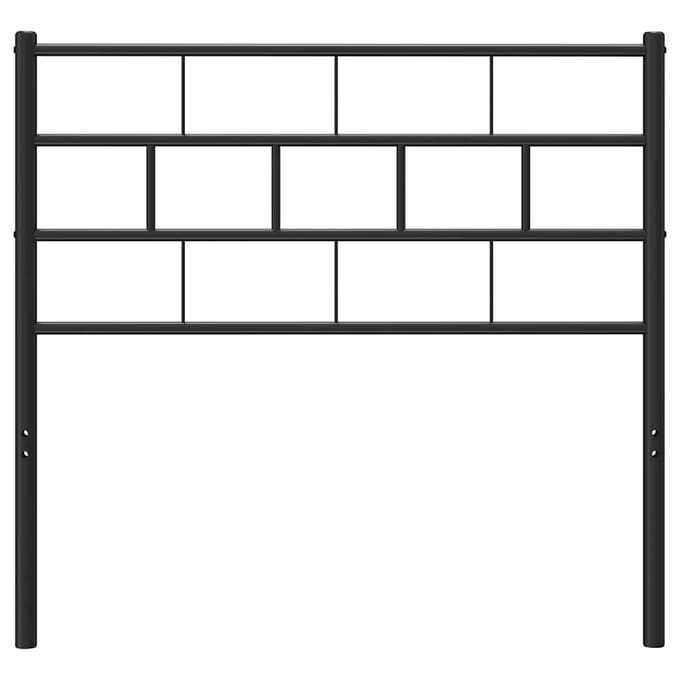 vidaXL - Vervangend - hoofdbord - 75 - cm - metaal - zwart