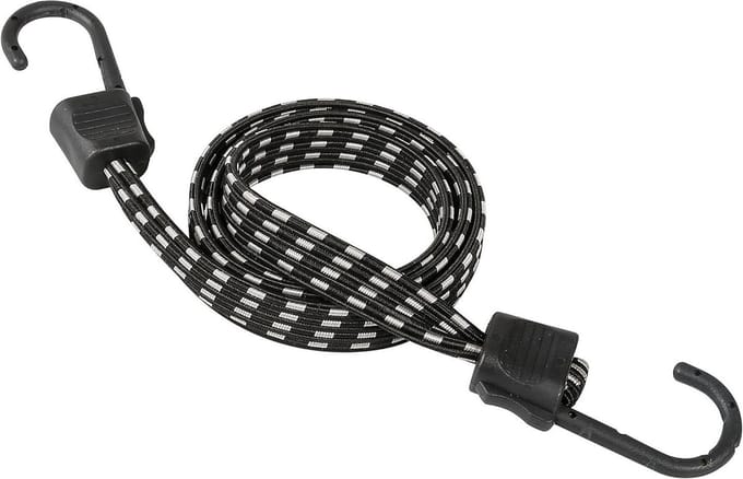 Elastisch Band - Spanband - Vastzetten Bagage - Verstevigd Staal - 100 cm - Zwart