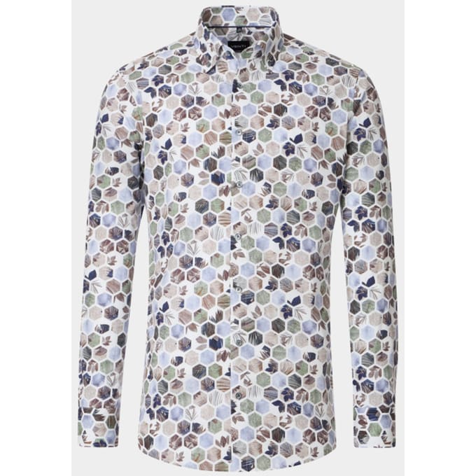 Venti Business hemd lange mouw Blauw B.D. Modern Fit 154411700/100