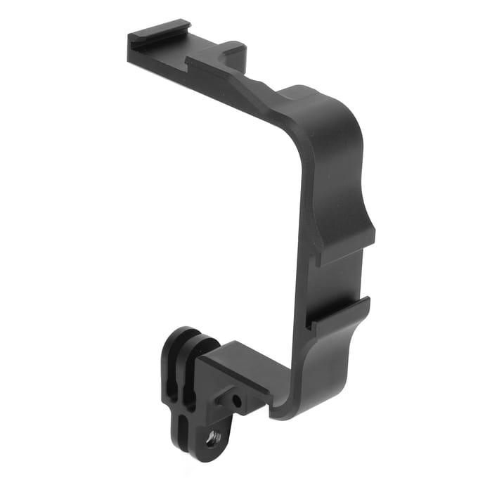 Aluminiumlegering Actiecamera Live Vlog Video Opname Beugel Microfoon Vullicht Verlenging gray