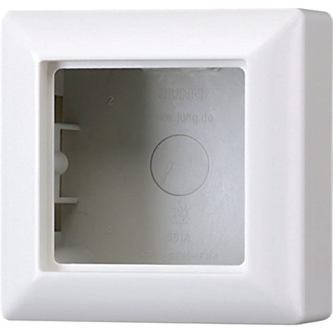 Jung AS581AWW Opbouwbehuizing Frame 1-voudig Alpine-wit 1 stuk(s)