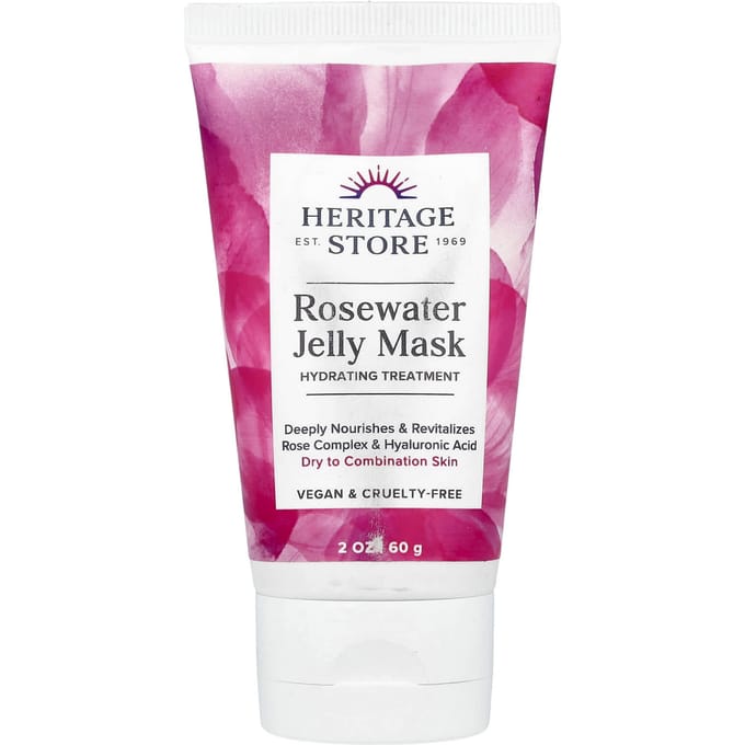 Rozenwater Gelei Masker, Droge & Gecombineerde Huid, 60G(2 oz) pink