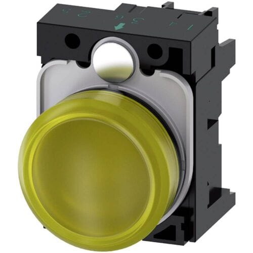 Siemens 3SU1102-6AA30-1AA0 Verlichte melder Plat Geel 24 V/AC, 24 V/DC 1 stuk(s) Piece