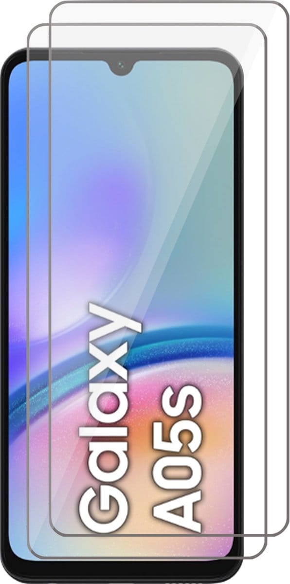 Screenprotector geschikt voor Samsung Galaxy A05s - 2x Glas Screen Protector