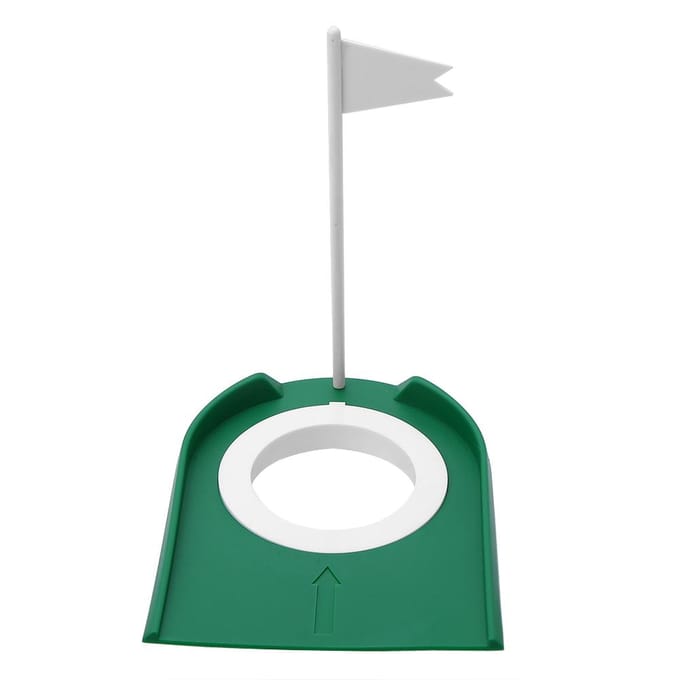 Binnen Buiten Plastic Golf Putting Cup Oefenhulpmiddelen met Verstelbaar Gat Witte Vlag white
