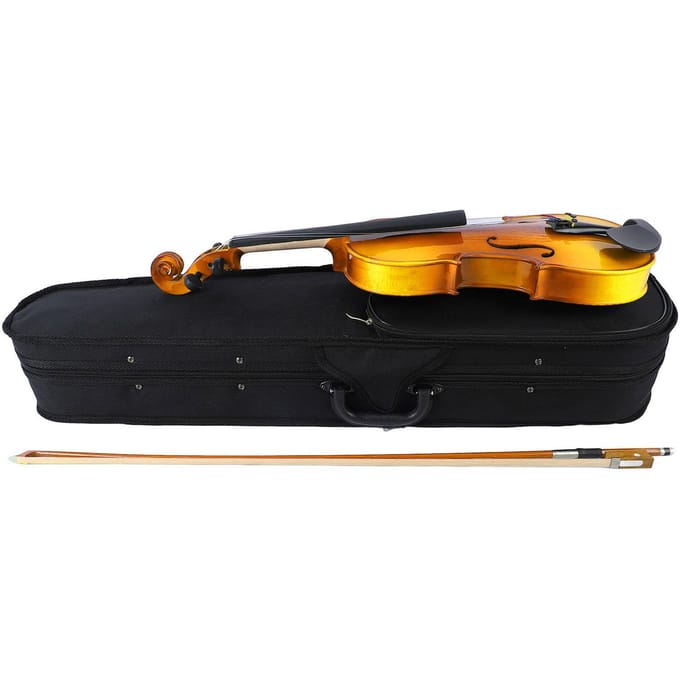 Viool 4/4 Houten Viool Beginner Volwassen Viool Instrument Set Kit voor Oefenen Optreden black
