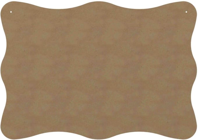 Gomille MDF figuur knutselplaat gegolfd 58 cm creatief speelgoed.