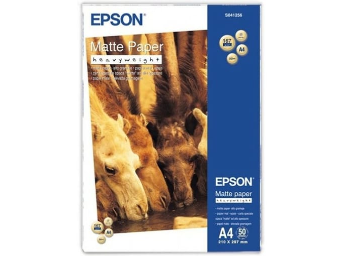 Inkjetpapier epson s041256 a4 mat 167gr 50 vel