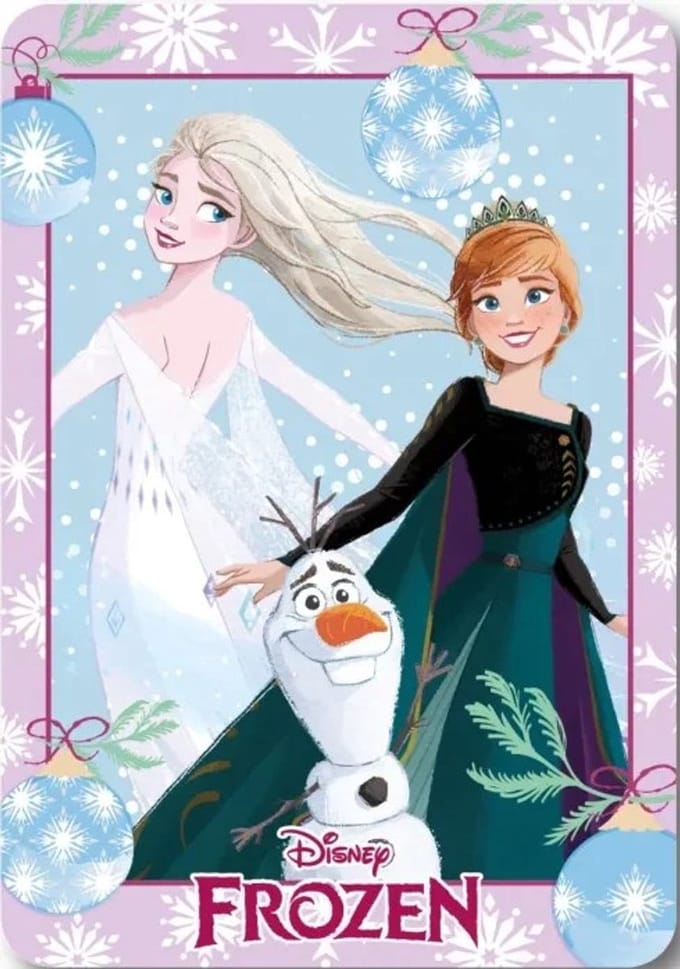 Frozen Holiday Christmas Fleece deken 100 x 140 cm