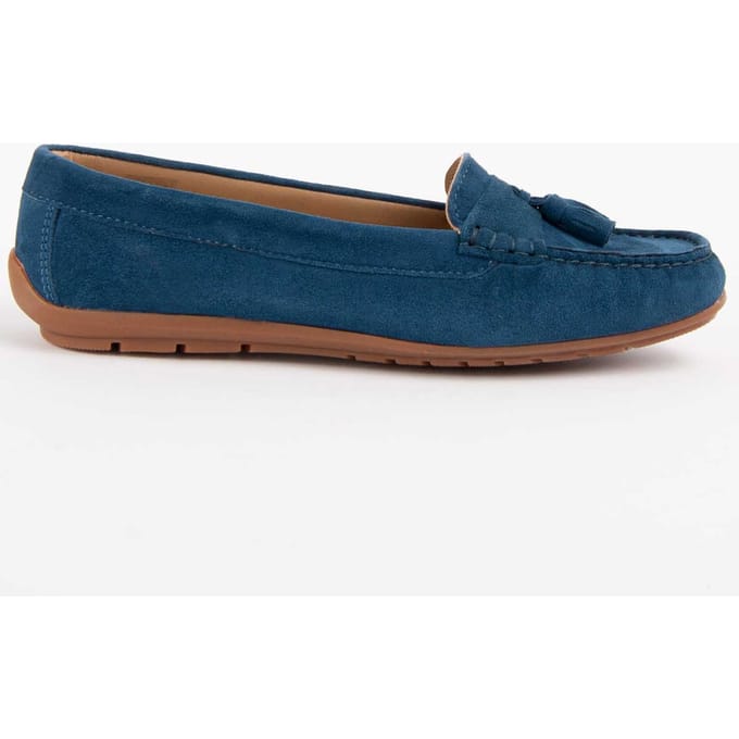 Purapiel Mocassin Meilis4 Blauw