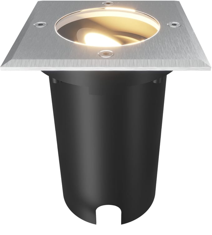 Ledvion LED Grondspot Buiten IP67 10W 230V GU10 vierkant dimbaar