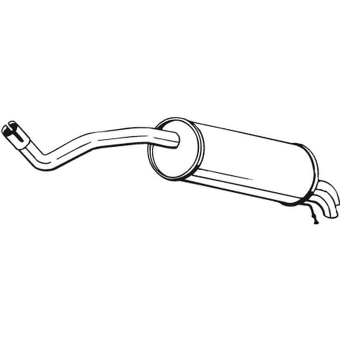 Geluiddemper achter BOSAL 278-717