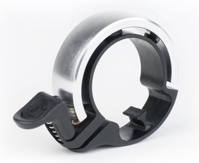 New Age Devi - Kies voor stijl en veiligheid met de Ring Fietsbel - Aluminium - Classic - Small 15mm - Zilver