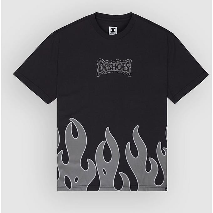 DC Burning Diamonds T-Shirt zwart