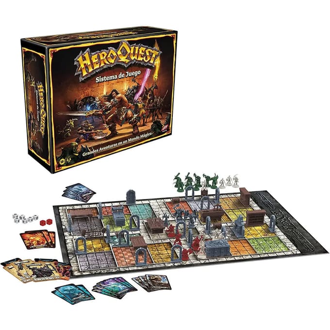 Spaans bordspel Hasbro Avalon Hill Dungeon Adventures HeroQuest