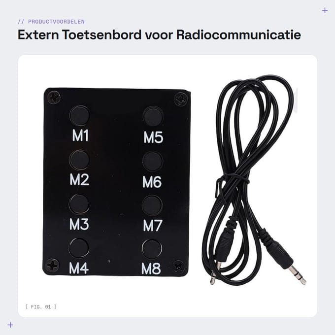 Dailygoods - Extern Toetsenbord voor Radiocommunicatie met SSB CW-modi