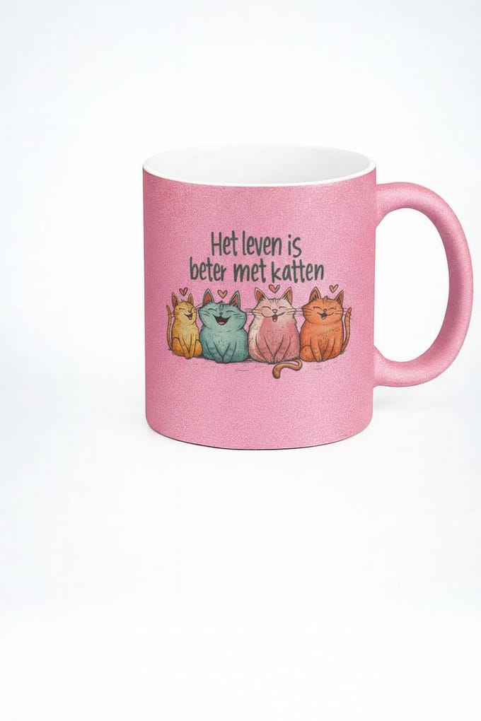 Het Leven is Beter Met Katten Mok - Cadeau voor Kattenliefhebbers