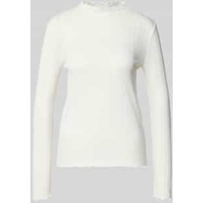 Shirt met lange mouwen en opstaande kraag, model 'Sivi'
