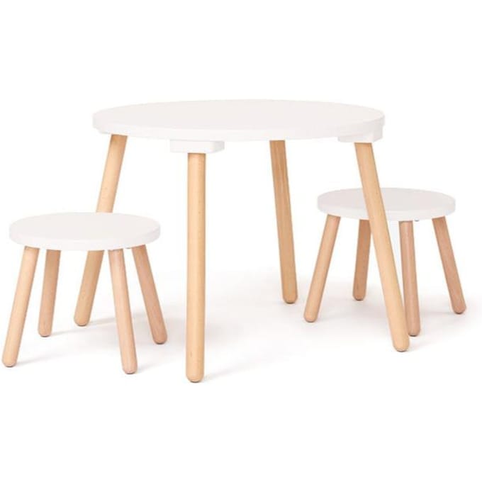 Kids Concept kindertafel + krukken wit
