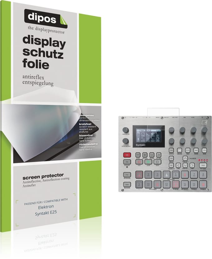 dipos – 2x Matte Beschermfolie geschikt voor Elektron Syntakt E25 | Krasbestendige & antireflecterende Screenprotector Ultra-Thin