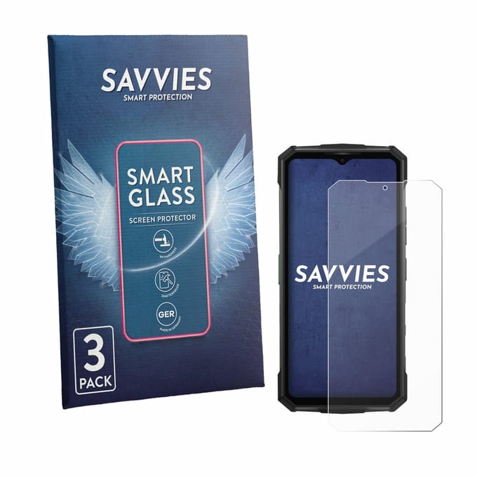 3 Stuks Savvies Screenprotector - geschikt voor Doogee Fire 7 Pro - beschermfolie glas transparant